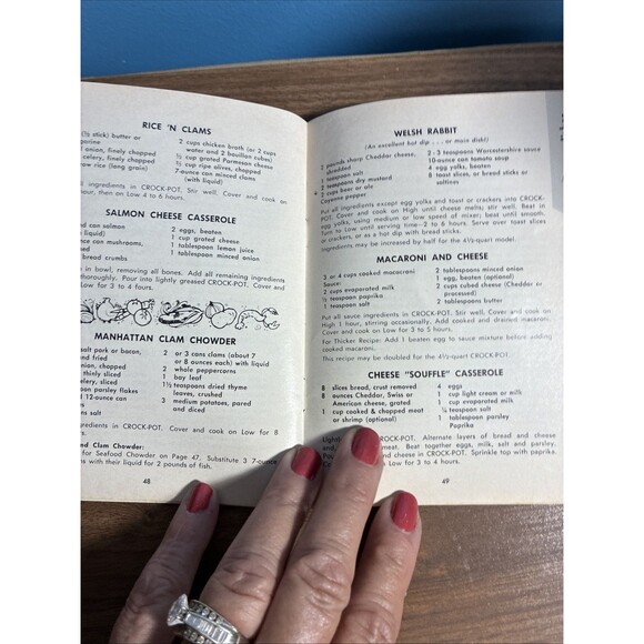 Vintage Rival Crock Pot Electric Stoneware Cooker Recipes Cookbook Cook Book - Picture 10 of 13